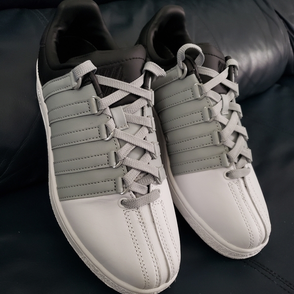 gray k swiss shoes